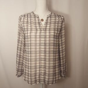 Ann Taylor Fall V-neck Blouse